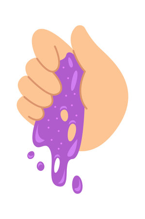 Hand Holding Slimeのイラスト素材