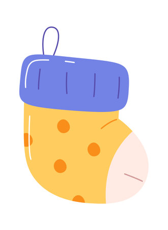 Newborn Sock Illustrationのイラスト素材