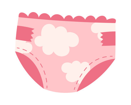 Baby Diaper Clothesのイラスト素材