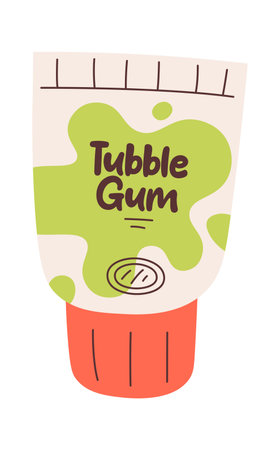 Bubble Gum Tubeのイラスト素材