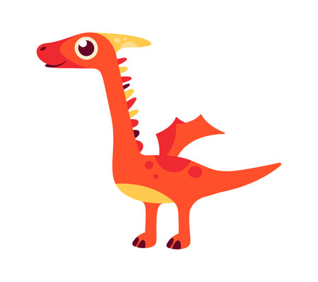 Funny Cartoon Dinosaurのイラスト素材