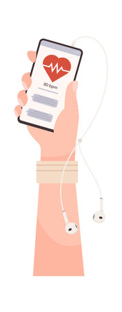 Hand Holding Phoneのイラスト素材