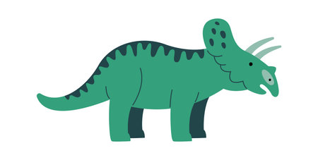 Triceratops Dinosaur Standingのイラスト素材