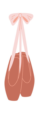 Pointe Shoes Accessoryのイラスト素材
