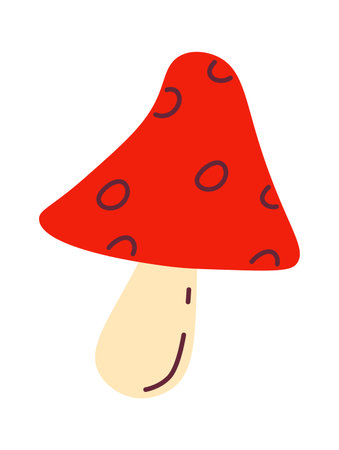 Fly Agaric Mushroomのイラスト素材