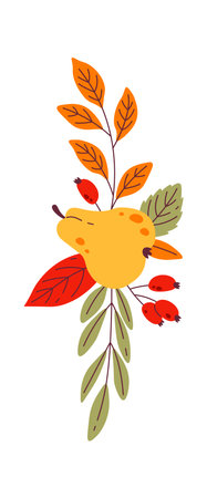 Floral And Fruits Still Lifeのイラスト素材