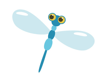 Flying Dragonfly Insectのイラスト素材