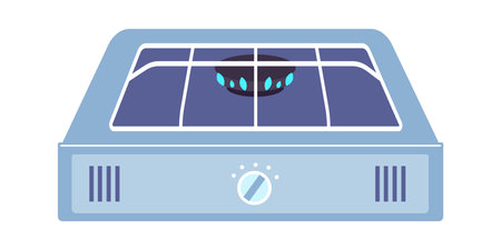 Gas Cooktop Applianceのイラスト素材