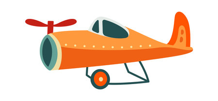Cartoon Airplane Vehicleのイラスト素材