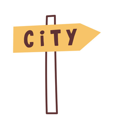 Road City Navigation Signのイラスト素材