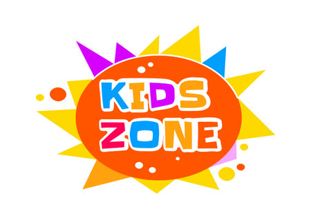 Kids Zone Badgeのイラスト素材