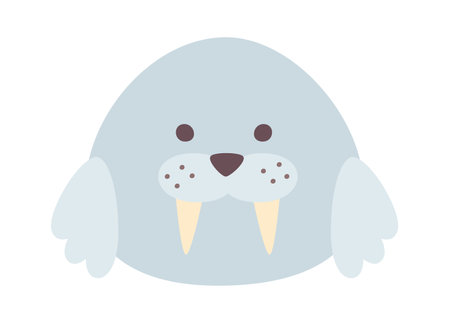 Round Chubby Walrusのイラスト素材