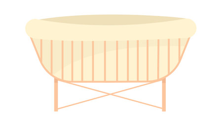 Wooden Baby Cribのイラスト素材