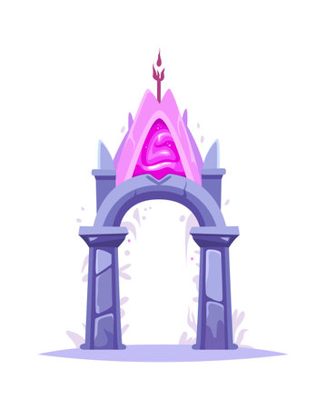 Game Magic Portal Archのイラスト素材