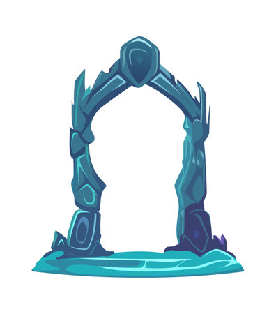 Game Magic Portal Archのイラスト素材