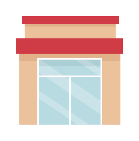 One Story Buildingのイラスト素材