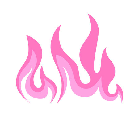 Burning Fire Illustrationのイラスト素材