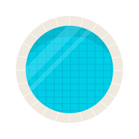 Round Swimming Poolのイラスト素材