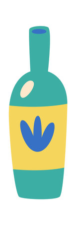 Hand Drawn Wine Bottleのイラスト素材