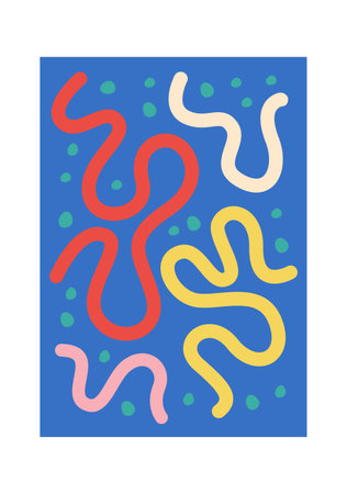 Modern Abstract Paintingのイラスト素材