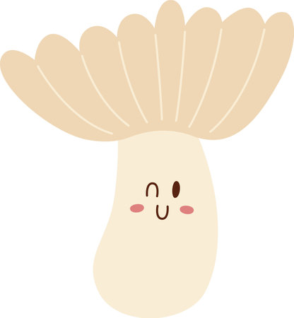 Mushroom Character Blinkingのイラスト素材