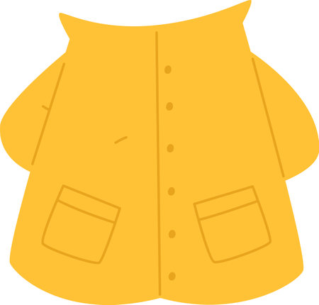 Raincoat Clothes Iconのイラスト素材