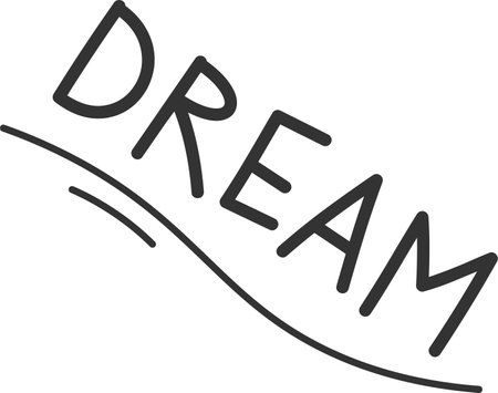 Dream Lettering Doodleのイラスト素材