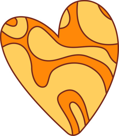 Groovy Heart Iconのイラスト素材