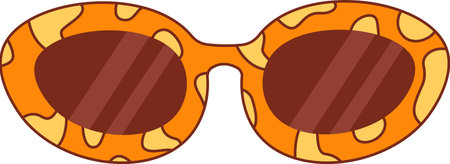 Groovy Sunglasses Accessoryのイラスト素材