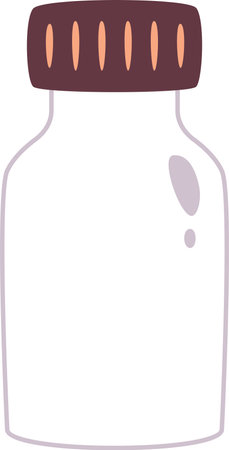 Empty Glass Flaskのイラスト素材