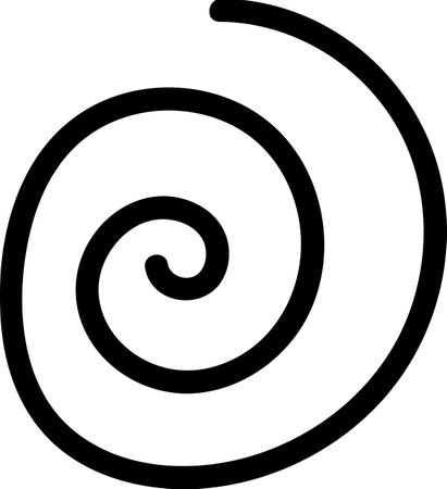 Snail Lined Iconのイラスト素材