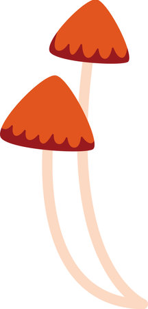 Mushrooms Plant Iconのイラスト素材
