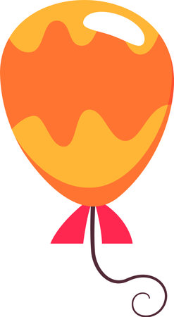 Decorated Birthday Balloonのイラスト素材