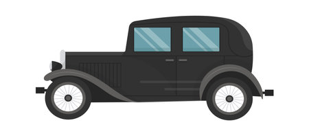 Old Retro Carのイラスト素材