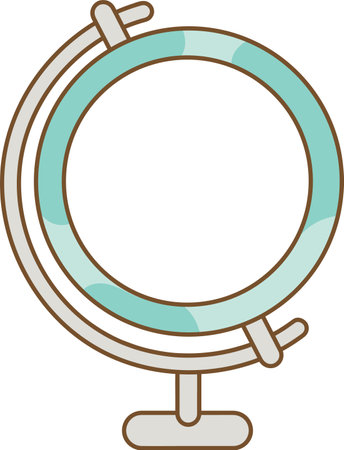 World Globe Frameのイラスト素材