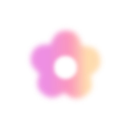 Blurred Gradient Flowerのイラスト素材