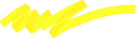 Marker Highlighter Curved Lineのイラスト素材