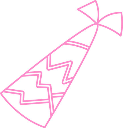 Linear Birthday Hatのイラスト素材