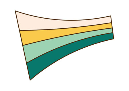 Groovy Retro Stripeのイラスト素材