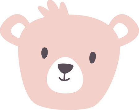 Bear Animal Faceのイラスト素材