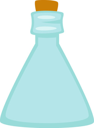 Glass Bottle With Corkのイラスト素材