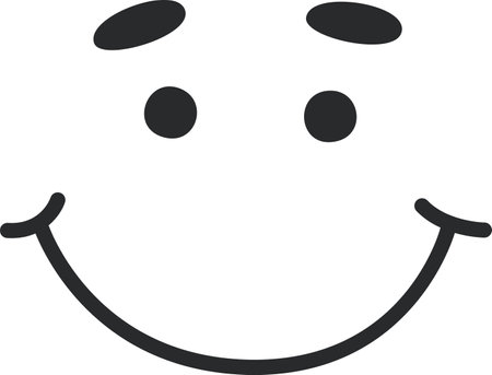 Smiling Character Faceのイラスト素材