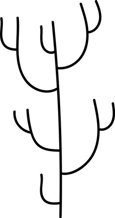Abstract Lined Branchのイラスト素材