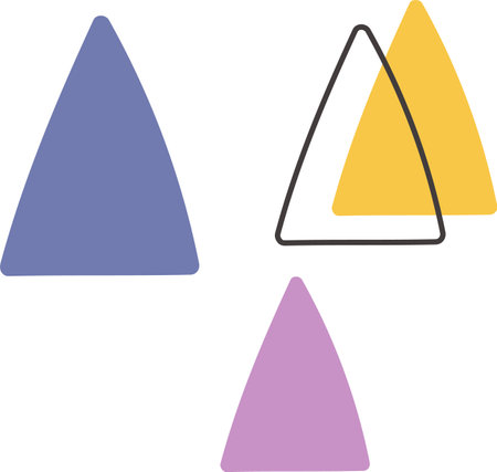 Abstract Triangles Designのイラスト素材