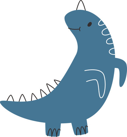 Childish Baby Dinosaurのイラスト素材