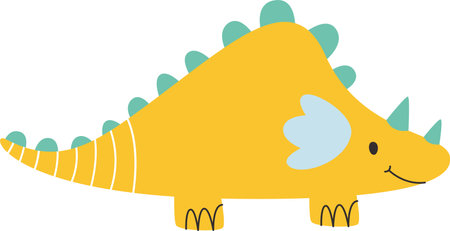 Childish Baby Dinosaurのイラスト素材