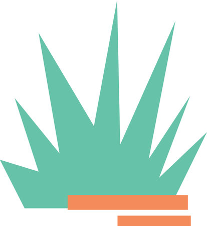 Abstract Bush Plantのイラスト素材