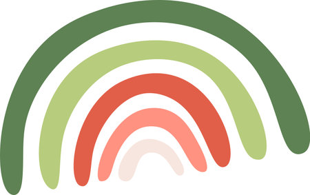 Childish Rainbow Iconのイラスト素材