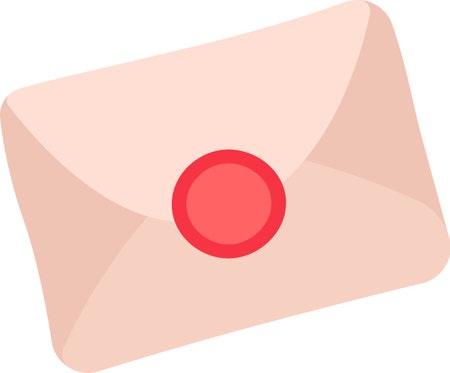 Paper Envelop With Stampのイラスト素材