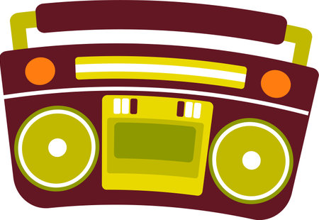 Retro Tape Recorderのイラスト素材